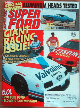 SUPER FORD 1992 MAR - COUGAR SPECIAL, WINSTON DRIVE